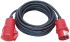 Prodlužovací kabel, délka kabelu: 10m 1.5mm² 1 zásuvka H07RN-F, 400 V BS4343/EN60309 400V-16A Černá, Volně stojící,