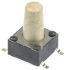 White Tactile Switch, Single Pole Single Throw (SPST) 50 mA @ 12 V dc 6.1mm Surface Mount