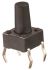 Dotykový spínač, barva ovladače: Černá Jednopólový jednopolohový (SPST) 50 mA při 12 V DC 4.3mm 0.9mm Průchozí otvor