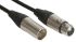 Van Damme Male 5 Pin XLR to Female 5 Pin XLR Cable, Black, 10m