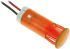 Apem Orange Panel Mount Indicator, 110V ac, 10mm Mounting Hole Size, Lead Wires Termination