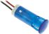Apem Blue Panel Mount Indicator, 220V ac, 10mm Mounting Hole Size, Lead Wires Termination