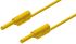 Hirschmann Test & Measurement 2 mm Connector Test Lead, 10A, 1000V ac/dc, Yellow, 2m Lead Length