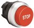 Lovato 红色圆形按钮头, Φ22mm开孔, 弹簧复位, IP66, IP67, IP69K, Platinum系列 LPCB2134