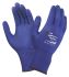 Ansell HyFlex 11-818 Blue Nitrile Coated Nylon Work Gloves, Size 8, Medium, 2 Gloves