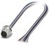 Phoenix Contact M12 to Unterminated Cable assembly, 5m Cable
