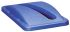 Tapas de cubos Rubbermaid Commercial Products, diám. 519mm, Azul, Plástico para usar con Contenedor Slim Jim, alt. 70mm