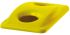 Rubbermaid Commercial Products 518mm Yellow Plastic Bin Lid for Slim Jim Container, 70mm