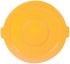 Rubbermaid Commercial Products 565mm Yellow PE Bin Lid for 2632 Container, 41mm