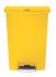 Rubbermaid Commercial Products PE, PP Mülleimer 90L Gelb T 410mm H. 826mm B. 502mm, mit Deckel
