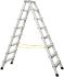 Zarges Aluminium 2 x 8 steps Step Ladder, 1.8m open length