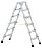 Zarges Aluminium 2 x 6 steps Step Ladder, 1.3m open length