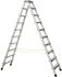 Zarges Aluminium 2 x 10 steps Step Ladder, 2.2m open length