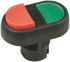 Allen Bradley Round Green, Red Push Button Head - Momentary, 800F Series, 22mm Cutout