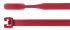 HellermannTyton Cable Tie, 105mm x 2.6 mm, Red Polyamide 6.6 (PA66), Pk-100