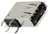 Conector USB Molex 48204-0001, Hembra, , 1 puerto puertos, Ángulo de 90° , Orificio Pasante, 30,0 V., 1.5A 48204