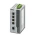 Phoenix ContactFL SWITCH 1001T-4POE Series DIN Rail Mount Ethernet Switch, 5 RJ45 Ports, 100Mbit/s Transmission, 24V dc