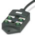 Phoenix Contact SACB Series Sensor Box, M12, 10m cable, 5 way, 4 port