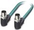 Phoenix Contact Ethernet kábel, Cat5, M12 - M12, 2m, Kék