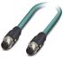Phoenix Contact Ethernet kábel, Cat5, M12 - M12, 500mm, Kék, 30 V
