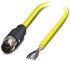 Phoenix Contact Straight Male 5 way M12 to Unterminated Sensor Actuator Cable, 5m