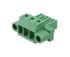 Phoenix Contact, 7.62mm Pitch, 3 Way, Pluggable Terminal Block, Plug, Plug-In, Screw Termination, 1828252