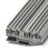 Phoenix Contact ST 4-QUATTRO Series Grey Feed Through Terminal Block, 4mm², Single-Level, Spring Clamp Termination,