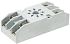 Relpol 8 Pin 300V ac DIN Rail, Panel Mount Relay Socket, for use with R15 Series DPDT Relay