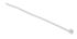 HellermannTyton Cable Tie, Heat Stabilised, 387mm x 7.6 mm, Natural Polyamide 6.6 (PA66), Pk-100