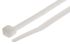 RS PRO Cable Tie, 385mm x 4.8mm, Natural Nylon, Pk-100