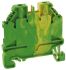 Wieland WT 2.5 PE Erdungsblock Einfach Grün, Gelb, 2.5mm², 1 kV, Schraubanschluss