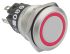 EAO 82 Series Illuminated Momentary Push Button Switch, Panel Mount, SPDT, 19mm Cutout, Red LED, 240V, IP65, IP67