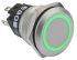 EAO 82 Series Illuminated Push Button Switch, Momentary, Panel Mount, 19mm Cutout, SPDT, Green LED, 240V, IP65, IP67