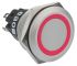EAO 82 Series Illuminated Momentary Push Button Switch, Panel Mount, SPDT, 22mm Cutout, Red LED, 24V, IP65, IP67