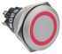 EAO 82 Series Yes Panel Mount Momentary Push Button Switch, Single Pole Double Throw (SPDT), 22mm Cutout, IP65, IP67,
