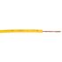 RS PRO Yellow 1 mm² Hook Up Wire, 18 AWG, 32/0.2 mm, 100m, PVC Insulation