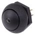Interruptor de Botón Pulsador Otto, color de botón Negro, SPDT, acción momentánea, 5 A a 28 V dc, 28V dc, Montaje en