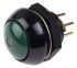 Otto Illuminated Push Button Switch, Momentary, Panel Mount, SPDT, Green LED, 28V dc, IP68S