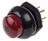 Otto Illuminated Push Button Switch, Momentary, Panel Mount, SPDT, Red LED, 28V dc, IP68S