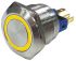 RS PRO Illuminated Push Button Switch, Latching, Panel Mount, 22mm Cutout, SPDT, Yellow LED, 250V ac, IP65, IP67
