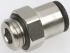 Legris LF3000 Series Straight Threaded Adaptor, M7 Male to Push In 4 mm, Threaded-to-Tube Connection Style