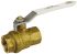 RS PRO Brass Full Bore, 2 Way, Ball Valve, BSP 1in, 30bar Operating Pressure
