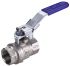 RS PRO Brass Full Bore, 2 Way, Ball Valve, BSP 3/8in, 14bar Operating Pressure