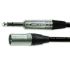 Van Damme XLR-Kabel, 3m, Stereo-Jack / XLR3, Schwarz