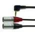 Van Damme XLR-Kabel Mini-Jack 2 XLR-Stecker 3m Schwarz
