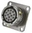 Amphenol Limited, 62GB 14 Way Flange Mount MIL Spec Circular Connector Receptacle, Socket Contacts,Shell Size 12,