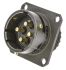 Amphenol Limited, 62GB 4 Way Flange Mount MIL Spec Circular Connector Receptacle, Pin Contacts,Shell Size 14, Bayonet