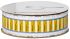 HellermannTyton TLFX DS Yellow Heatshrink Labels, 25.4mm Width, 50mm Height, 1000 Qty
