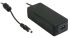 MEAN WELL 15V dc AC/DC-adapter, 4A, IEC 320-C8