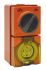 Clipsal Electrical, 56 IP56, IP66 Orange Panel Mount 3P + N + E Industrial Power Socket, Rated At 20A, 500 V